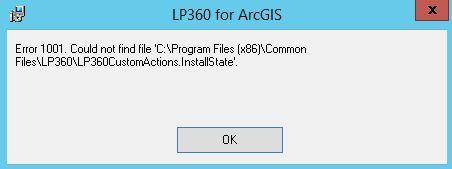 InstallState Error 1001