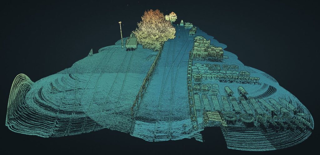 Rail Tracks point cloud