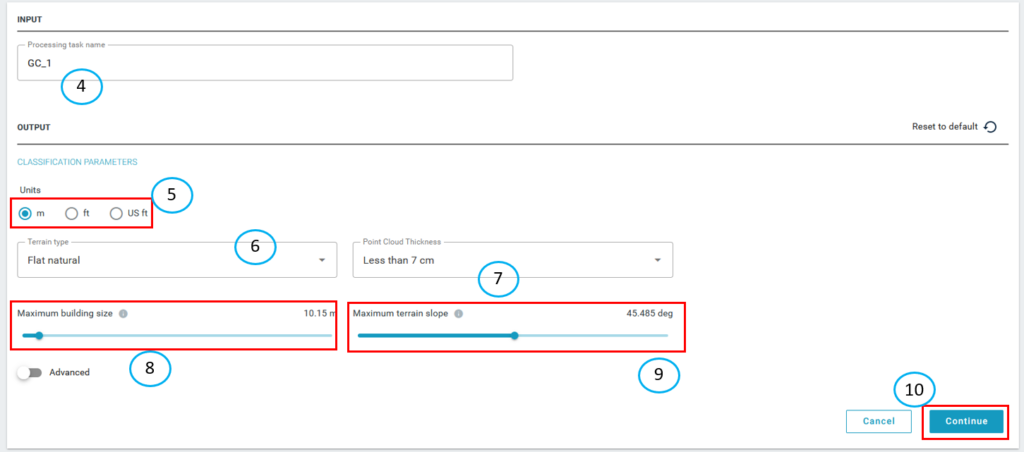 Image showing how to use Ground Classification