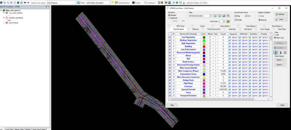 Live view scan results